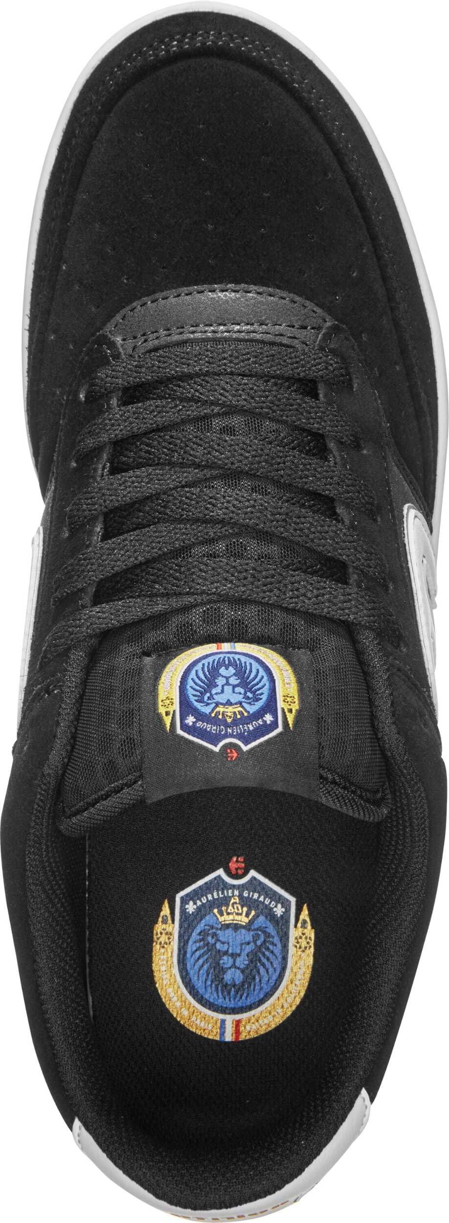 Etnies The Aurelien – Contemporary Athletic Skate Look, Reinforced Build, Michelin Outsole 3 x More Durable - Black/White - 11.5