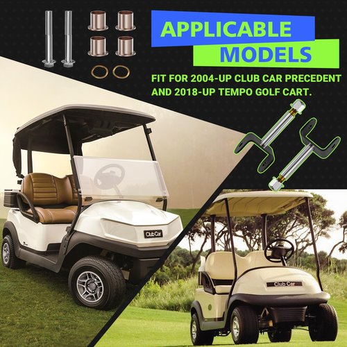 CLUBRALLY Golf Cart Front End King Pin Repair Kit for 2004-UP Club Car Precedent and 2018-Up Tempo Gas & Electric Golf Cart, OEM#103638601,102287201
