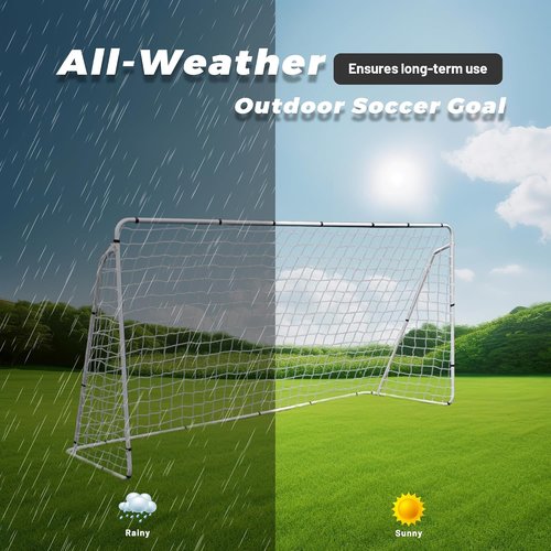 F2C Soccer Net - 12x6 FT Portable Soccer Goal for Kids & Adults | Durable Steel Frame with Carry Bag