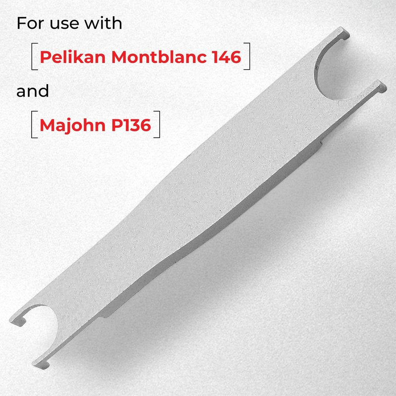 Fountain Pen Repairing and Removing Tool Metal Special Wrench for Disassembly Nib and Piston Remover Convenient Opener P136 Fit for Pelikan Montblanc 146