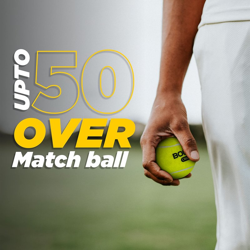 Boldfit Cricket Tennis Ball for Tournament & Street Match – Soft Lawn Cricket Ball for Practice, Training & Casual Play, Durable Tennis Cricket Balls for All Grounds