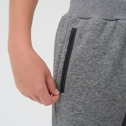 Avsead Kids Boys Sweatpants Pants Fleece 3 Pack Athletic Joggers Sweat Pant with Zipper Pocket Fall Winter Clothes Size 10-12 Black/Grey/Dark Grey