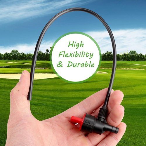10L0L Golf Cart Fuel Siphon Pickup Tube for Club Car DS 1992-up, Precedent 2005-2008 Gas, with Shut Off Valve, OEM 1018969-01, 101896901, 6725, 8969
