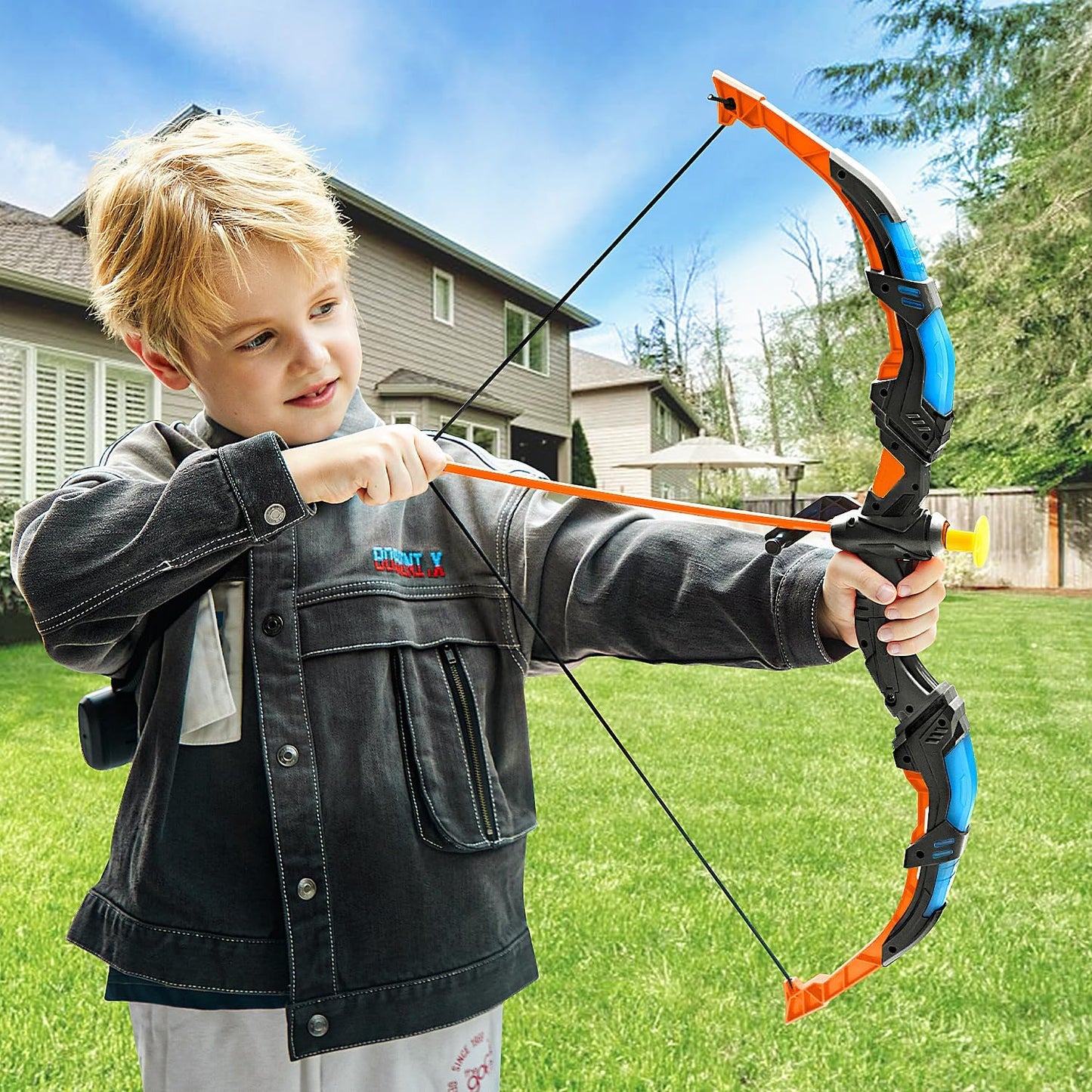 TOY Life Bow and Arrow Set - Light Up Archery Toys for Kids Ages 4-12 | Perfect Outdoor Gift for Boys