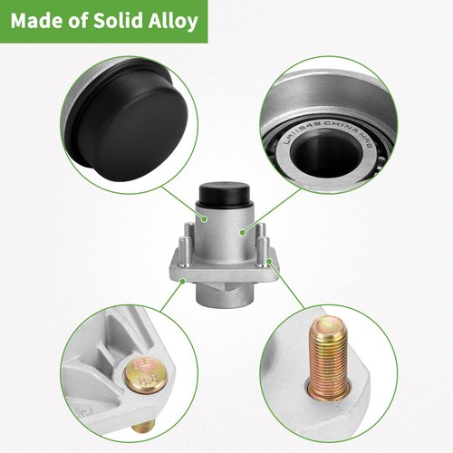 10L0L Golf Cart Front Wheel Hub Assembly Kit with Bearing Seals for Club Car DS 1974-2003, OEM:11011102, 1011153, 1011889, 1011892, 1011894,LM11949 (Pack of 2)