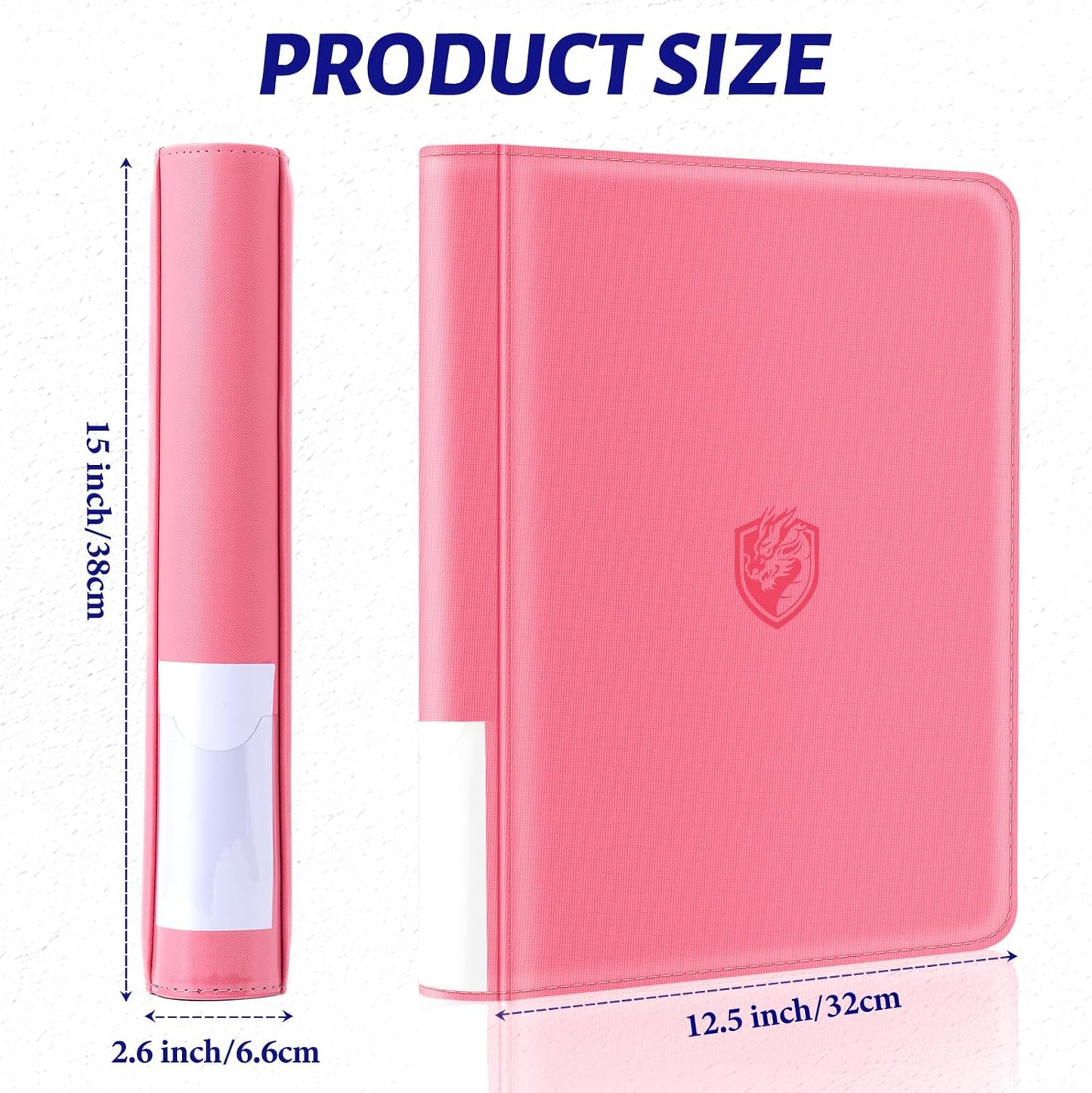 Toploader Binder - Holds 324 Toploaders | Waterproof PU Leather + Anti-Yellowing Inserts | Portable Card Organizer