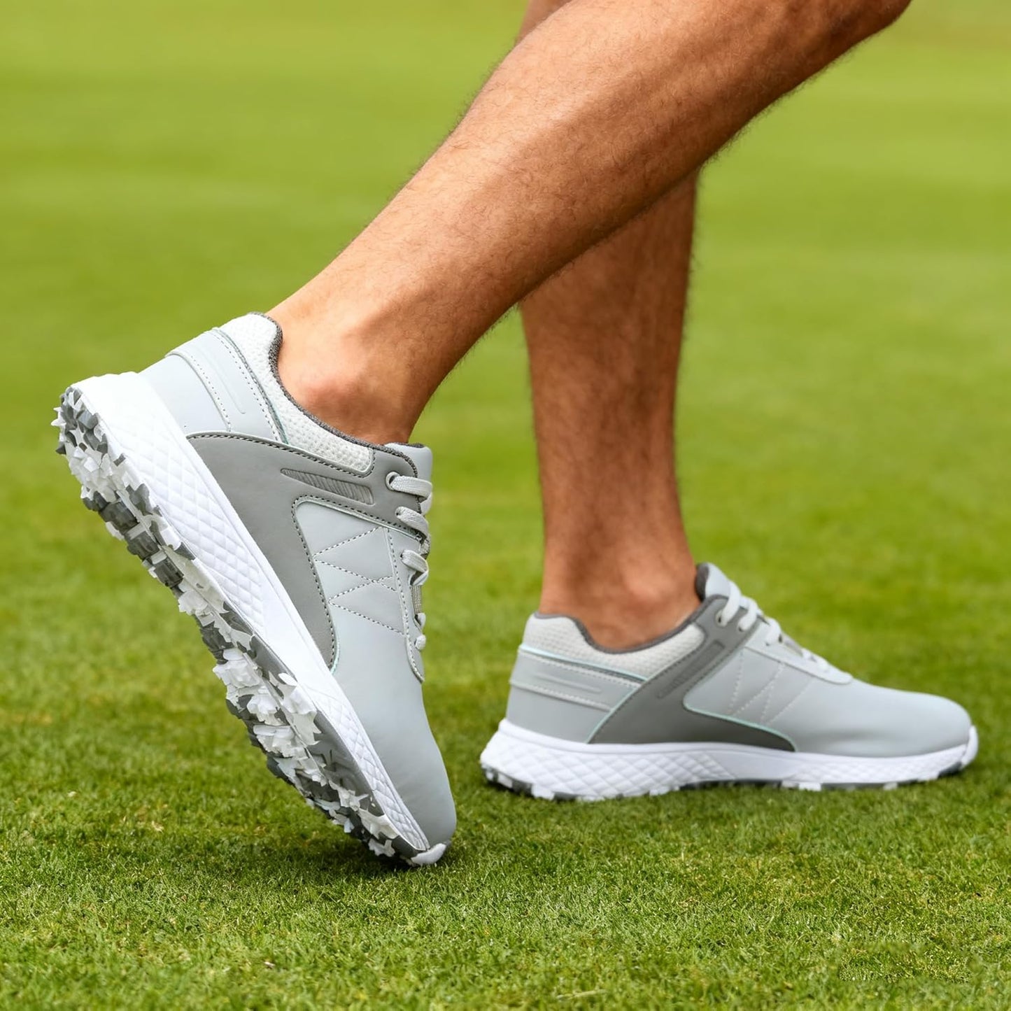 WOLFWAY Men's Waterproof Spikeless Golf Shoes - Comfortable Sport Sneakers for Training & Walking