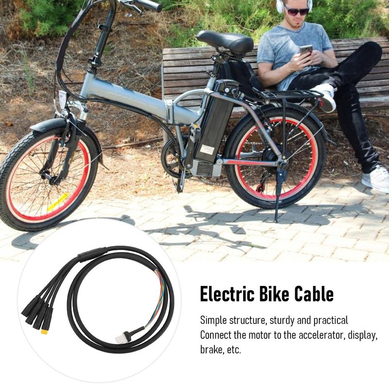 aqxreight Electric Bike Extension Cable Mid Drive Motor Wire Harness Suitable for M200 M300 M400 M420 M620 G330 G332 G510 G360 with CAN Protocol Mid Drive Motor