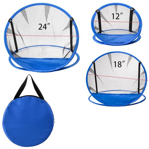 Jucoan Set of 3 Golf Chipping Net, 3 Sizes 12”, 18”, 24” Pop Up Golf Target Practice Net for Indoor Outdoor Backyard, Gift for Men, Father, Husband, Golfers