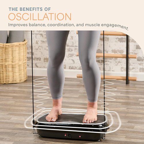 Lifepro Vibration Plate Exercise Machine - Full Body Vibration Platform for Muscle Toning & Recovery | Ideal for Beginners
