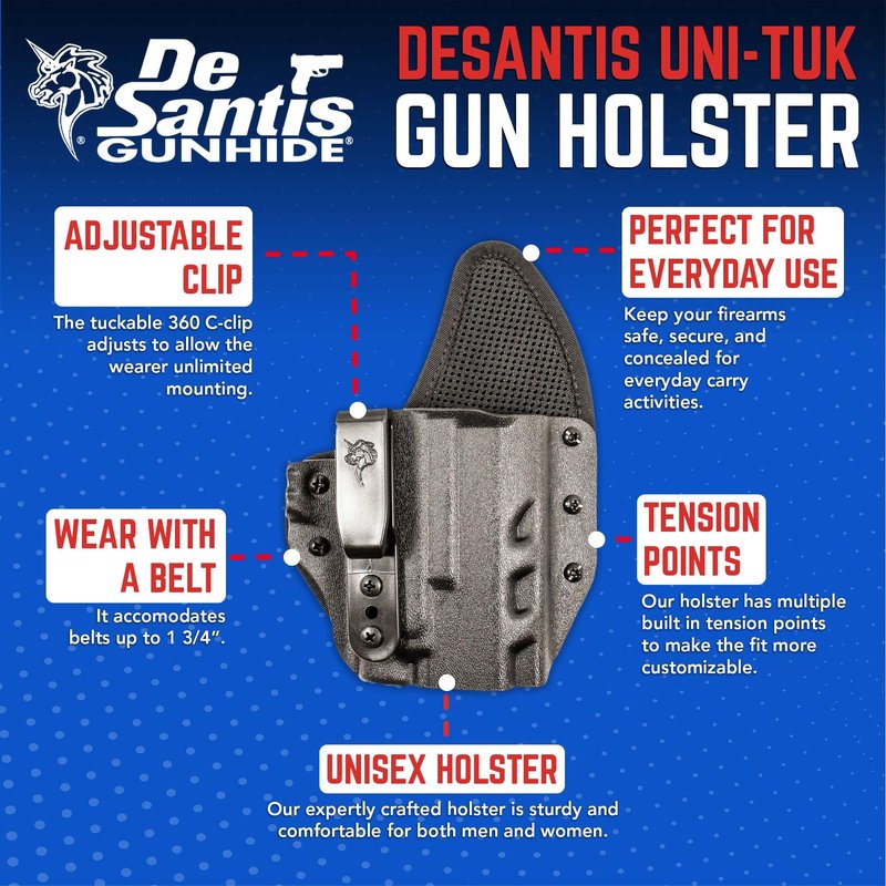 DeSantis Gunhide Uni-Tuk Inside Waistband Holster Fits Sig P365 P365 SAS and P365X with Romeo Zero Right Hand Black Kydex 206KA8JZ0