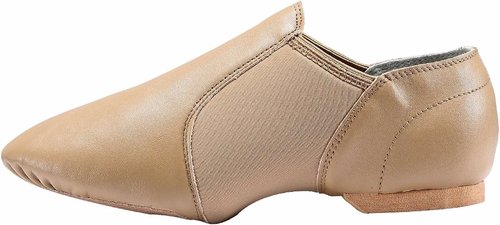 Dynadans Women's Jazz Shoes - Stylish Leather Upper Slip-On Design for Comfort and Flexibility