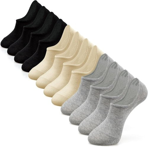 IDEGG No Show Socks - Low Cut Ankle Athletic Liner Socks for Men & Women | Anti-Slip Comfort