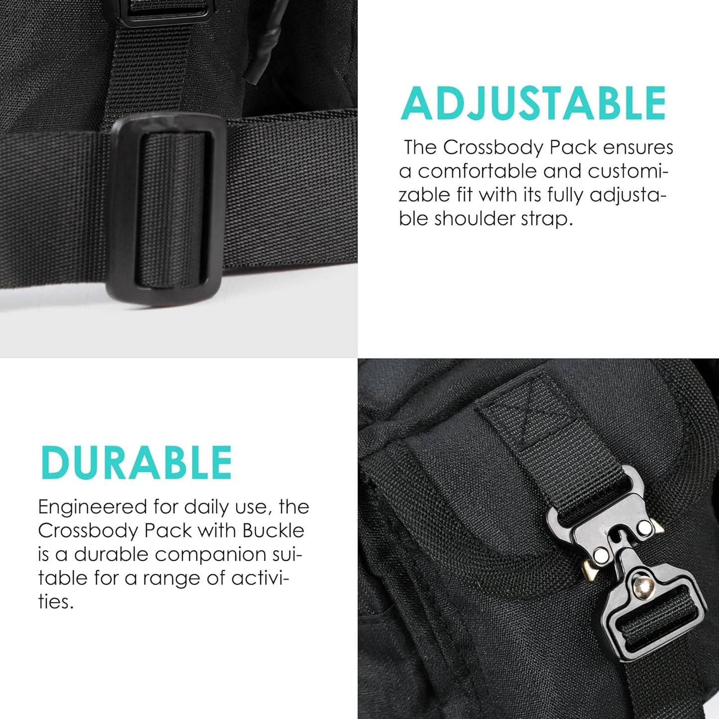 MVRK Crossbody Bag - Durable Minimalist Design for Everyday Adventures | Ideal for EDC, Hiking & More