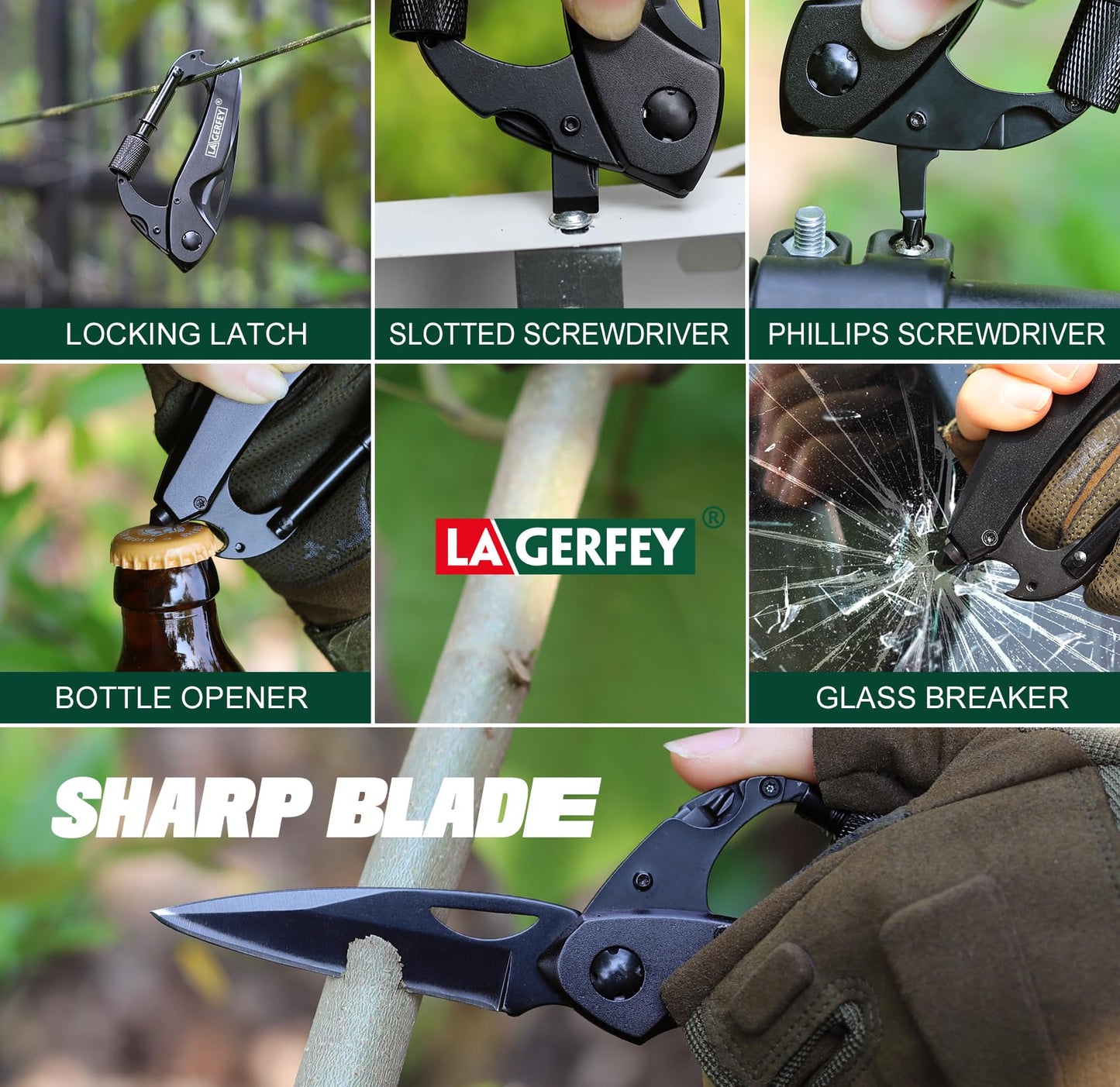 Gifts for Men Dad Husband - Birthday Gifts for Man, Keychain Multitool Gift - Stocking Stuffers for Men, Mens Stocking Stuffers, Men’s Gift for Christmas - Gadgets for Camping Hiking