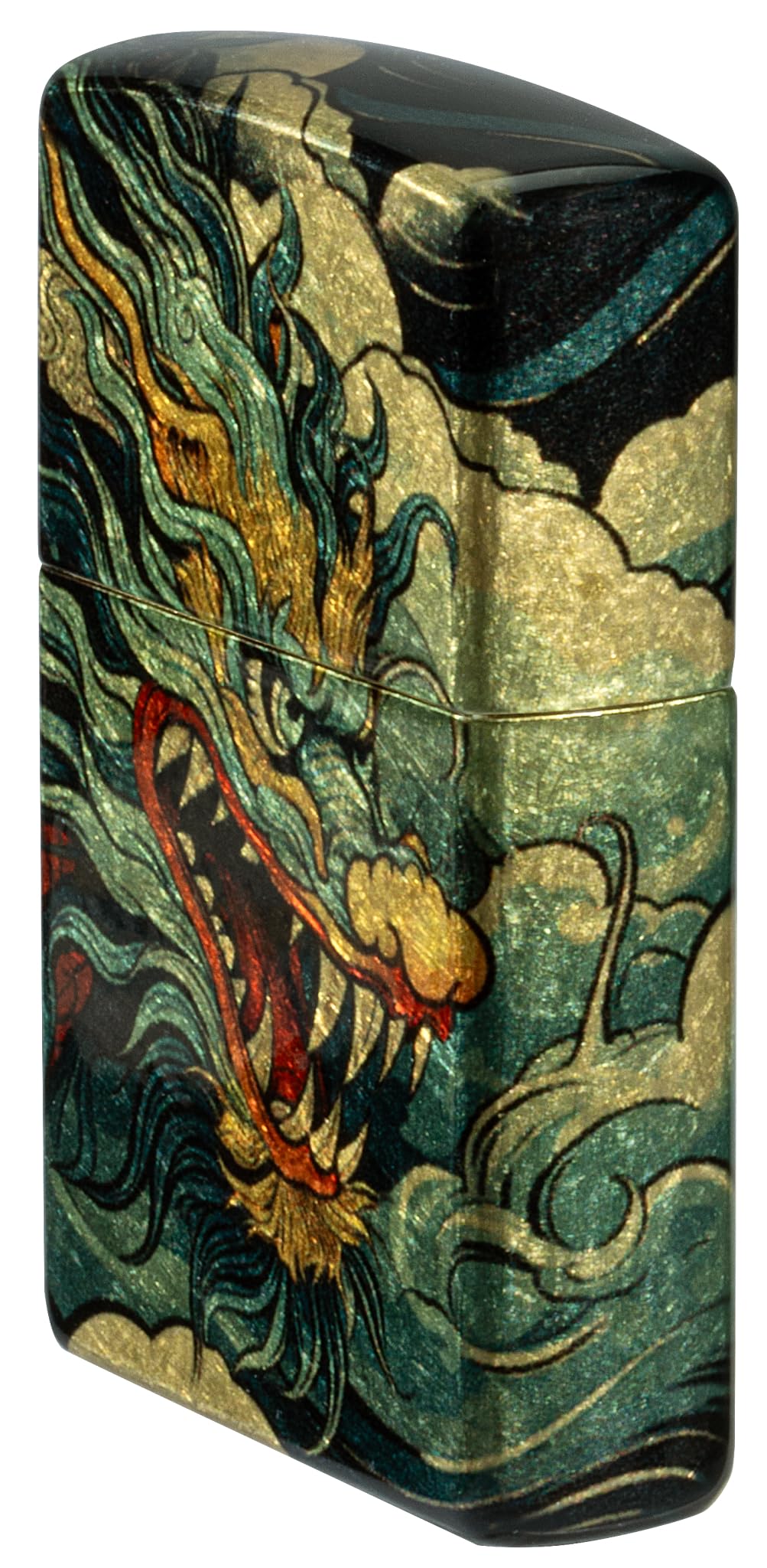 Zippo Dragon Fusion Design 540 Tumbled Brass Pocket Lighter