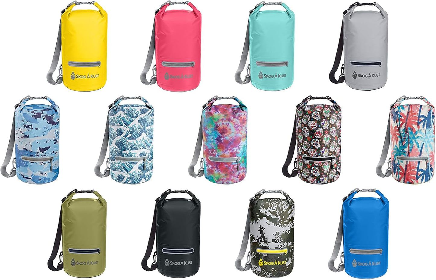 Skog Å Kust DrySak - Waterproof Roll Top Travel Bag for Outdoors - Available in 5, 10 & 20 Liters