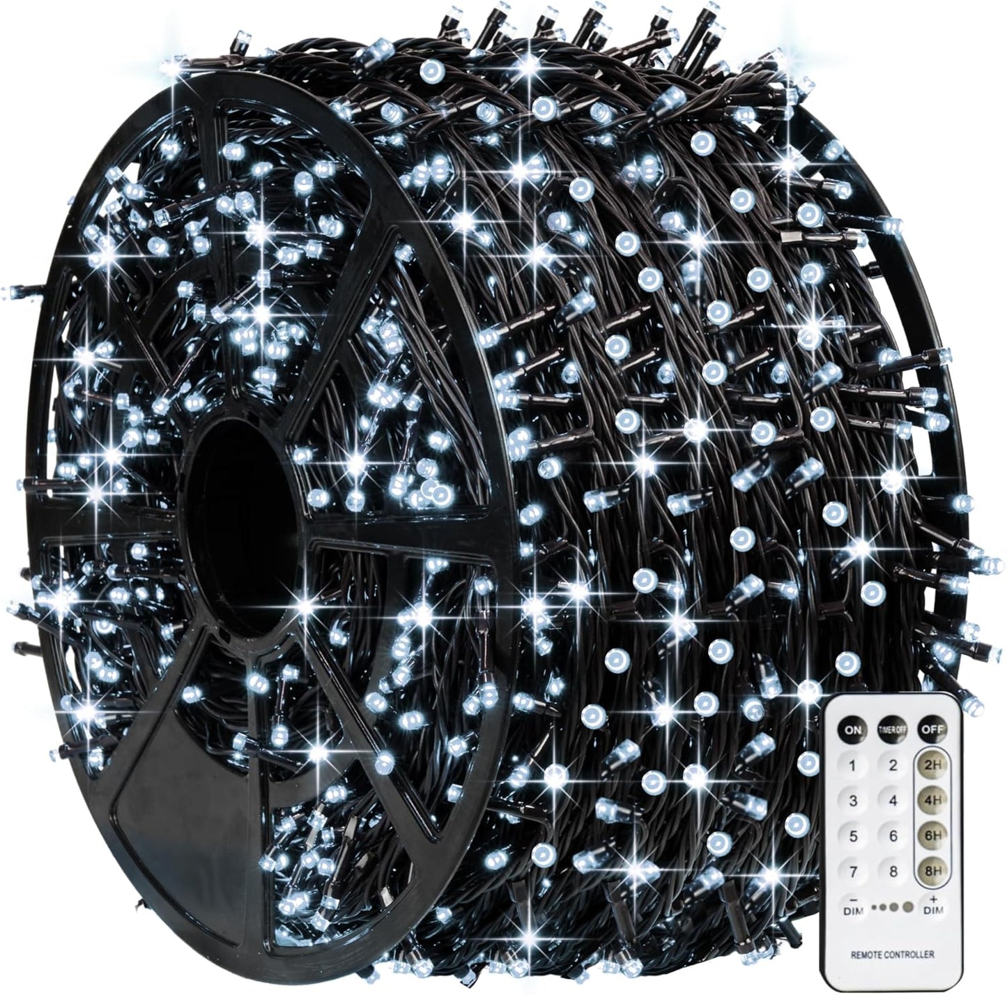 1000 LED Halloween String Lights 328FT - Waterproof Outdoor & Indoor Decor with Remote, 8 Modes - Purple & Orange for Parties & Yard