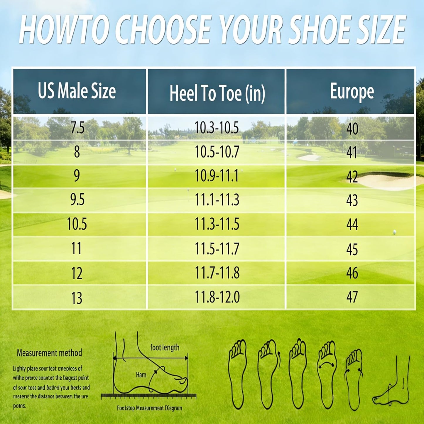 WOLFWAY Men's Waterproof Spikeless Golf Shoes - Comfortable Sport Sneakers for Training & Walking