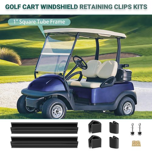 DRIVE UP Golf Cart Windshield Retaining Clips Kits with Screw for Club Car Precedent Golf Cart