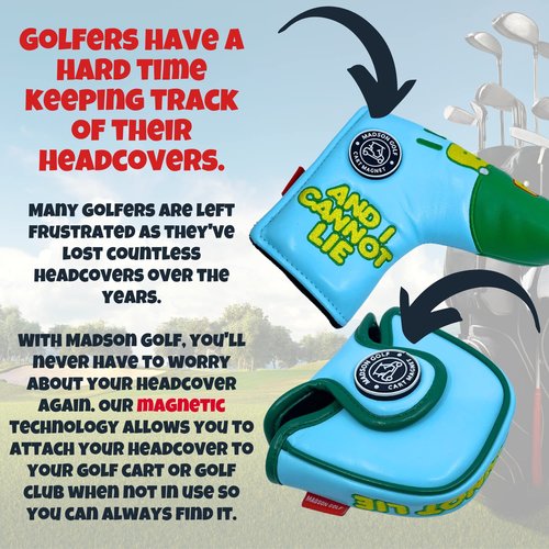 Funny Golf Club Covers for Putter, I Like Big Putts and I Cannot Lie headcovers, Funny Headcover for putters, Golf Gifts for Men, Dad, and Women, Great Golf Accessories for Men (Blade Putter)