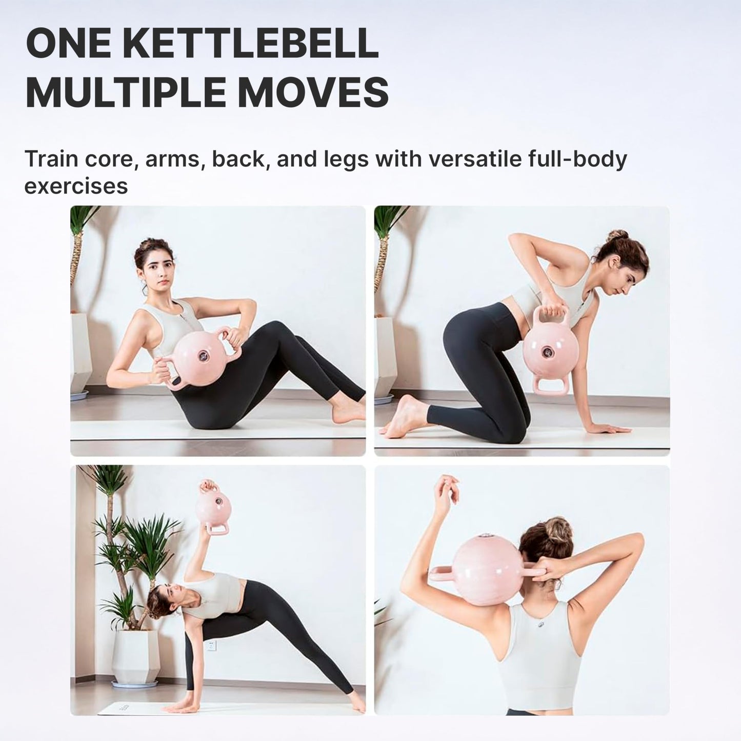 2-12 Lbs Soft Adjustable Kettlebell for Women - Water Filled Strength Training Kettlebells - Dual-Handle Design Water Weight Bag for Home and Gym Workouts