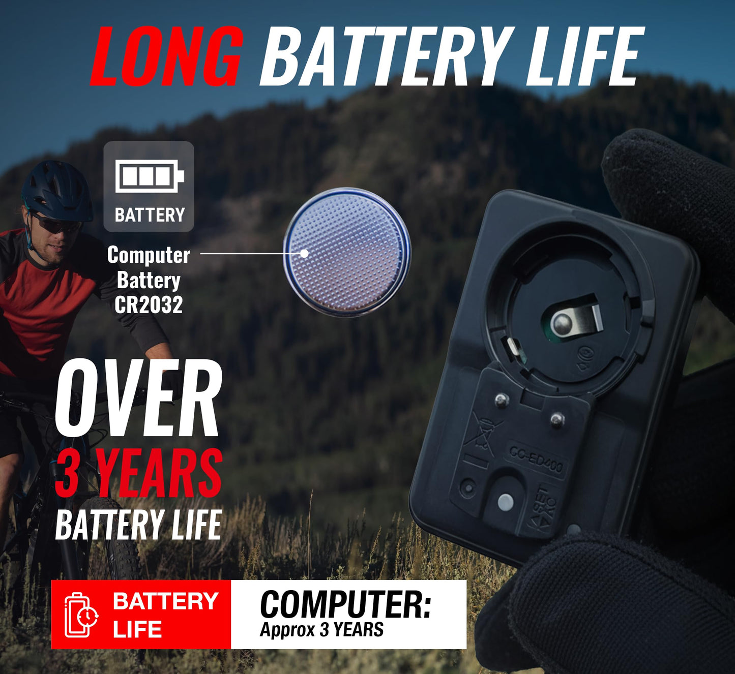 CATEYE Wired Bike Computer – Entry-Level Speedometer and Odometer, Perfect for Beginner Cyclists, Auto Start/Stop, Easy Setup for Road, MTB, Gravel Bikes, 3 Year Battery Life