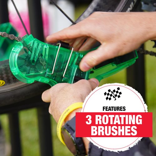 Finish Line Shop Quality Bicycle Chain Cleaner Tool – Professional Bike Chain Cleaning System for Road, Mountain, Gravel, and E-Bikes – Durable, Reusable, Easy-to-Use Chain Maintenance