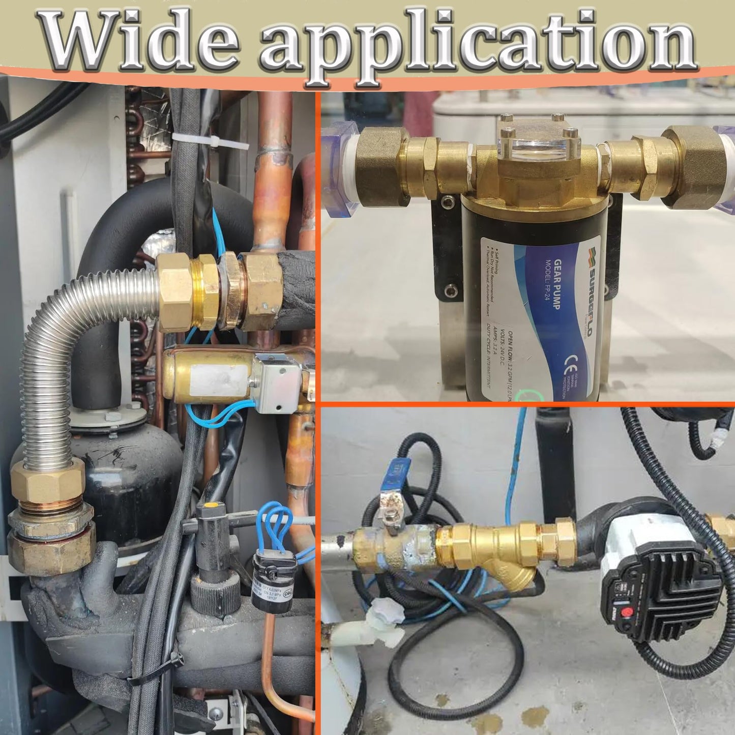 3/4" NPT Male x 1/4" NPT Female Reducer Hex Bushing, Heavy Duty Brass Pipe Fitting Reducing Adapter, Hex Head Pipe Fittings (3/4” MNPT x 1/4” FNPT)