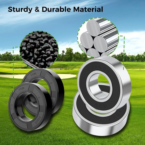 10L0L Golf Cart Rear Axle Bearing & Seal Kit 2 Pack for EZGO Marathon, Medalist, TXT, RXV 1978-up, Replace OEM 611931 620343 70181-G01 15112G1 230-889 82705-78