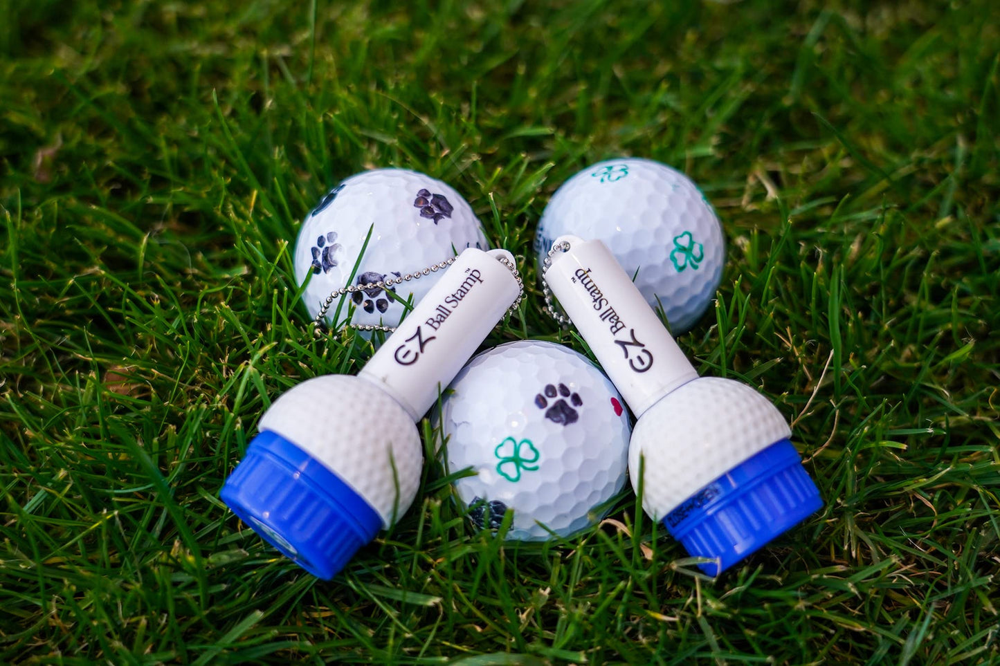 EZ BALL STAMP Golf Ball Stamp/Stamper - Ultra Quick Drying, Smear Free Ink Marker to Personalize Your Ball (Maple Leaf)