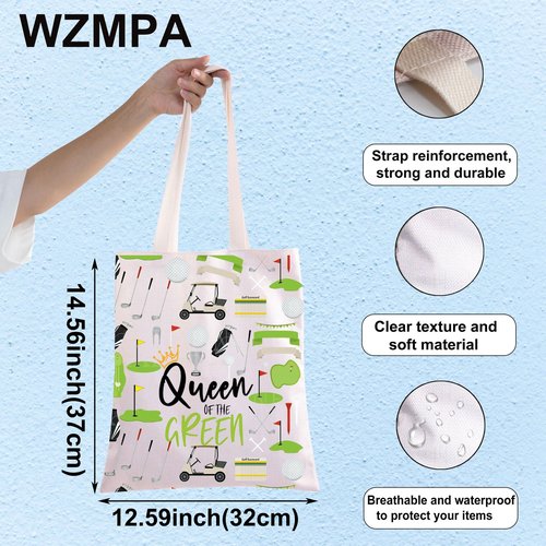 WZMPA Golf Queen Survival Kit Golf Player Gifts Queen of the Green Golf Zipper Bag Golfing Travel Accessories (Queen Green TG)