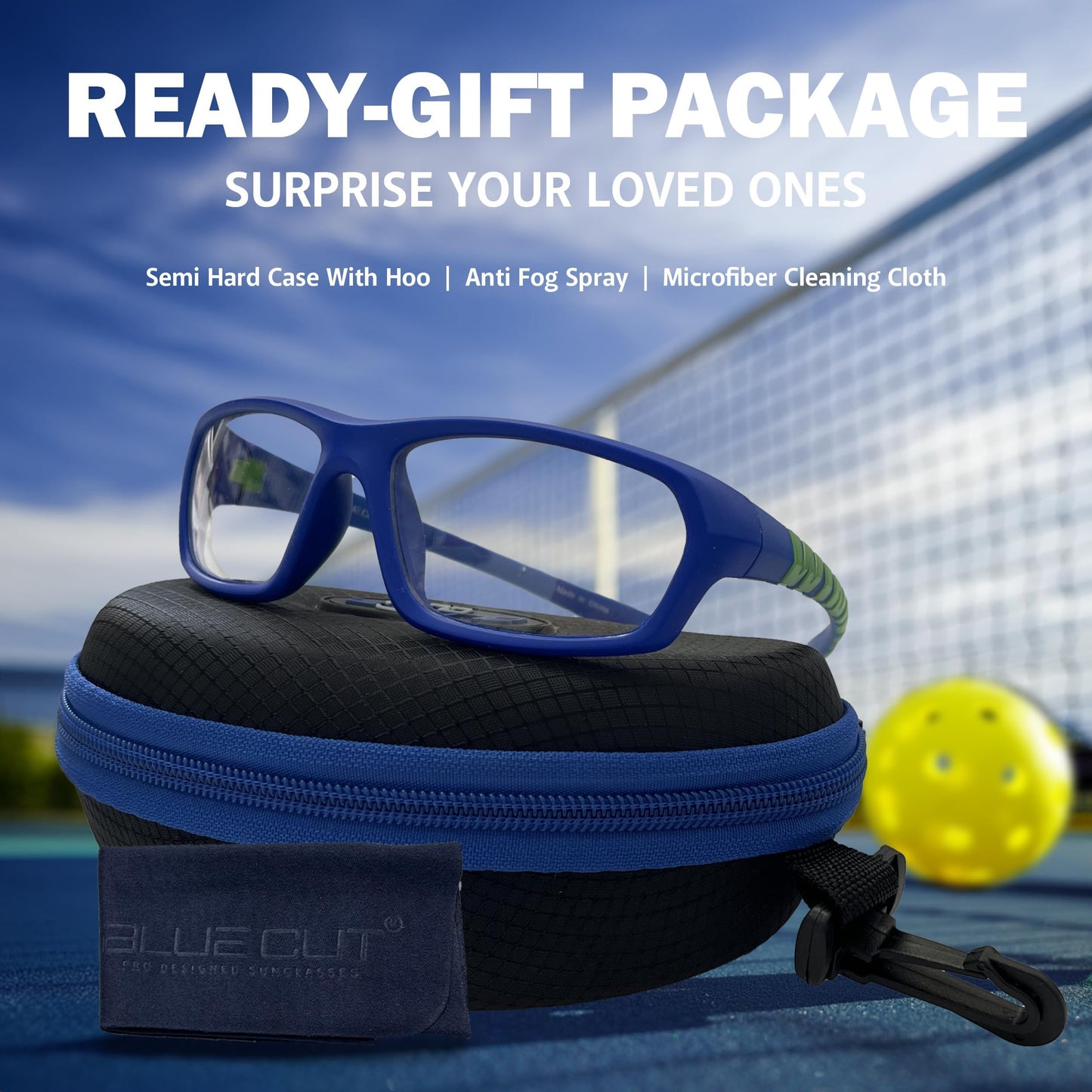 BLUE CUT Kids Sports Protection Goggles – Photochromic Safety Glasses for Children, Basketball, Baseball, Football, Soccer & Outdoor Sports