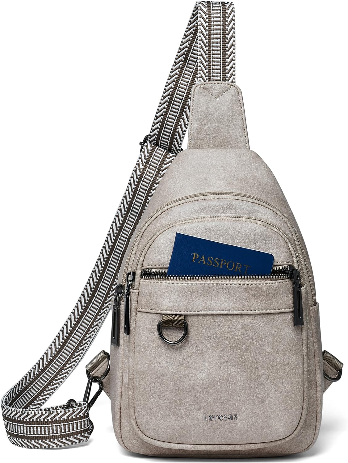 Skiennix 7L Sling Bag - Vegan Leather Crossbody Purse with Anti-Theft Design | Travel-Friendly Backpack