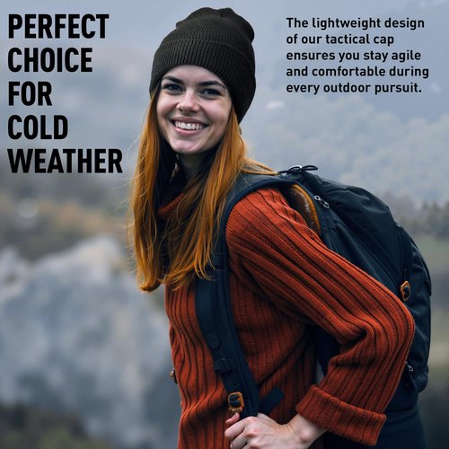 Knit Outdoor 100% Wool GI Watch Cap – Warm Wool Beanie, Winter Hat for Outdoor, Hiking, Skiing & Cold Weather, Made in USA (US, Alpha, One Size, Black)