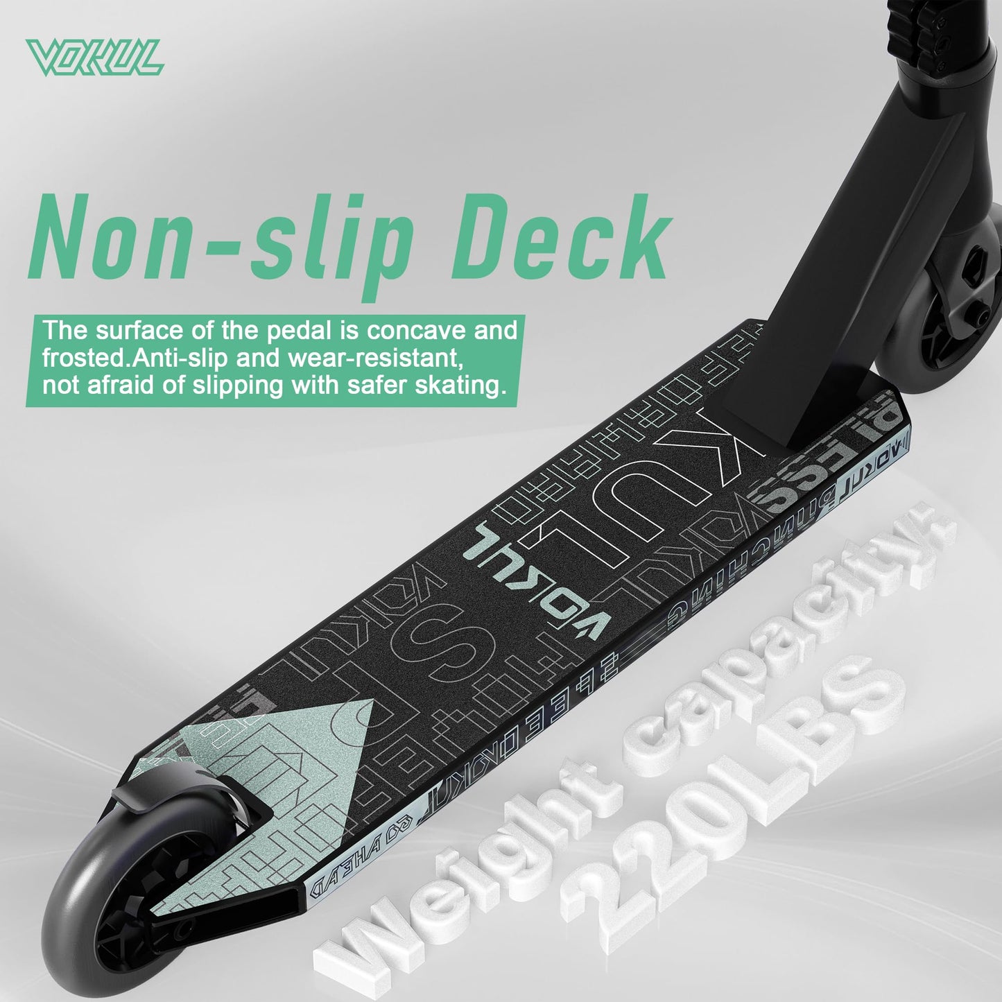 VOKUL K1 Pro Stunt Trick Scooter for Kids 8 Years and Up Freestyle Skate Park Street for Boys Girls