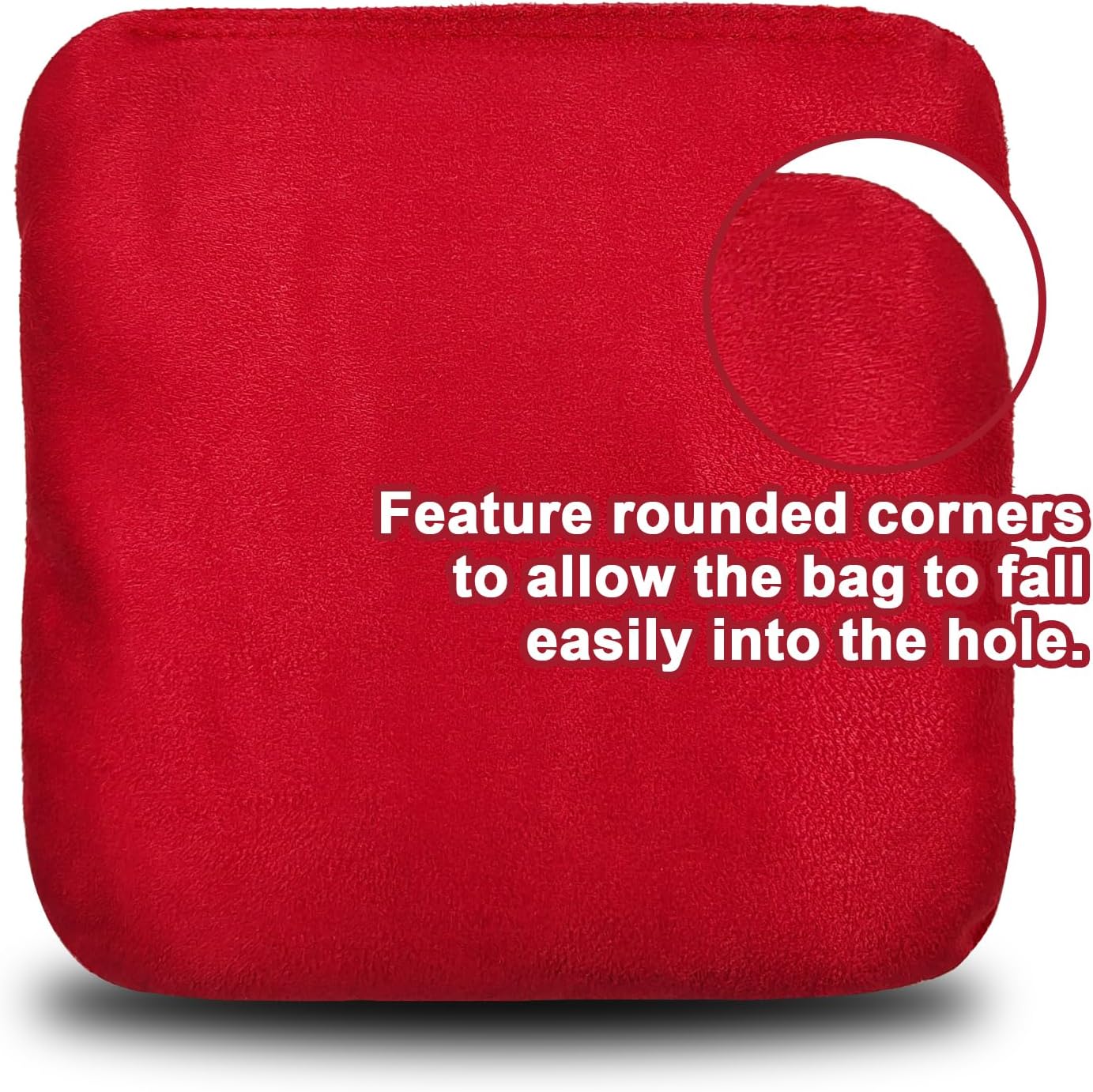 Professional Cornhole Bags Set of 8 - Dual Sided Slick & Stick Design for Regulation Play
