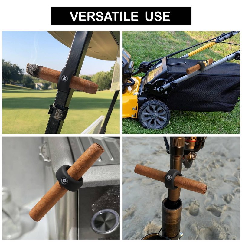 Safuns Magnetic Holder for Golf Cart – Ultra Strong Magnet & Secure Clip, Fits 42–54 Ring Gauge – Portable Holder for Golfing, Fishing, Grilling & Outdoor Use (2-Pack)
