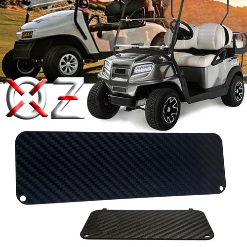 OZ-USA Carbon Fiber Dash Plate and Golf Ball Holder Cover Plate Compatible with EZGO TXT PDS Electric Cart 36V 48V