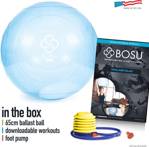 BOSU® Ballast® 65CM Exercise Ball - Durable, Made in the USA for Stability and Strength Training