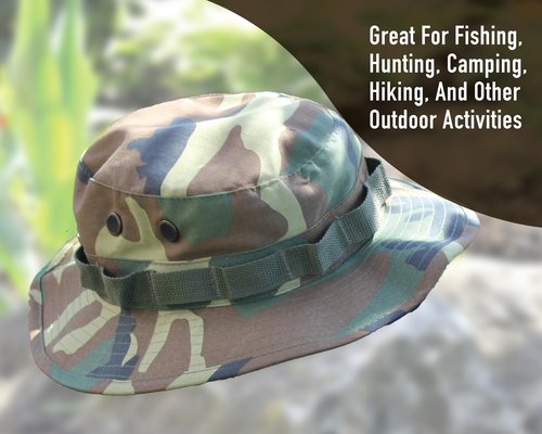 Rothco Boonie Hat - Ultimate Sun Defense for Outdoor Adventures – Tiger Stripe Camo – 7 1/4