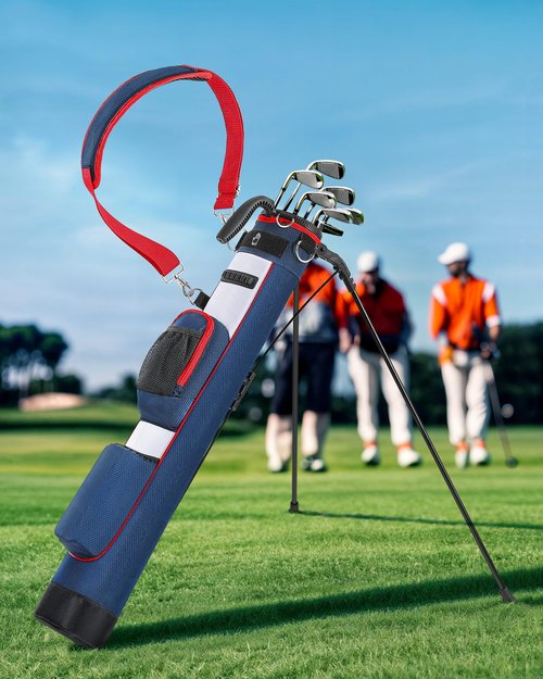 Golf Lightweight Stand Bag, Portable Golf Carry Bag with Insulated Cooler Pocket, Easy to Carry and Ideal for Driving Range, Pitch n Putt, Par 3, Executive Courses