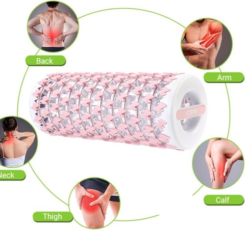 Collapsible Foam Roller - Portable 13-Inch Exercise & Recovery Tool | Pink Color