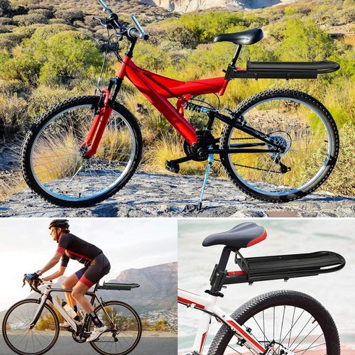 Rear Bike Rack, BicycleStore Bicycle Luggage Cargo Touring Seat Post Racks Cycling Accessories Equipment Quick Release Adjustable Aluminum Alloy Mountain Road Bicycles Carrier Mount 20lbs Capacity