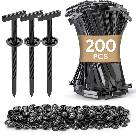 200Pcs Nylon Universal Cable Tie Buckle for Car, Heavy Duty Self-Locking Zip Ties Fasteners for Car Repair & Home Use, Snap-Fit Bumper Retainer Fender Liner Door Panel Fastener