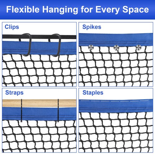 Kynara 10x10ft Golf Netting for Garage, Heavy Duty Golf Nets for Backyard, Sports Netting for Backyard Barrier, Backstop Netting, Safety Net