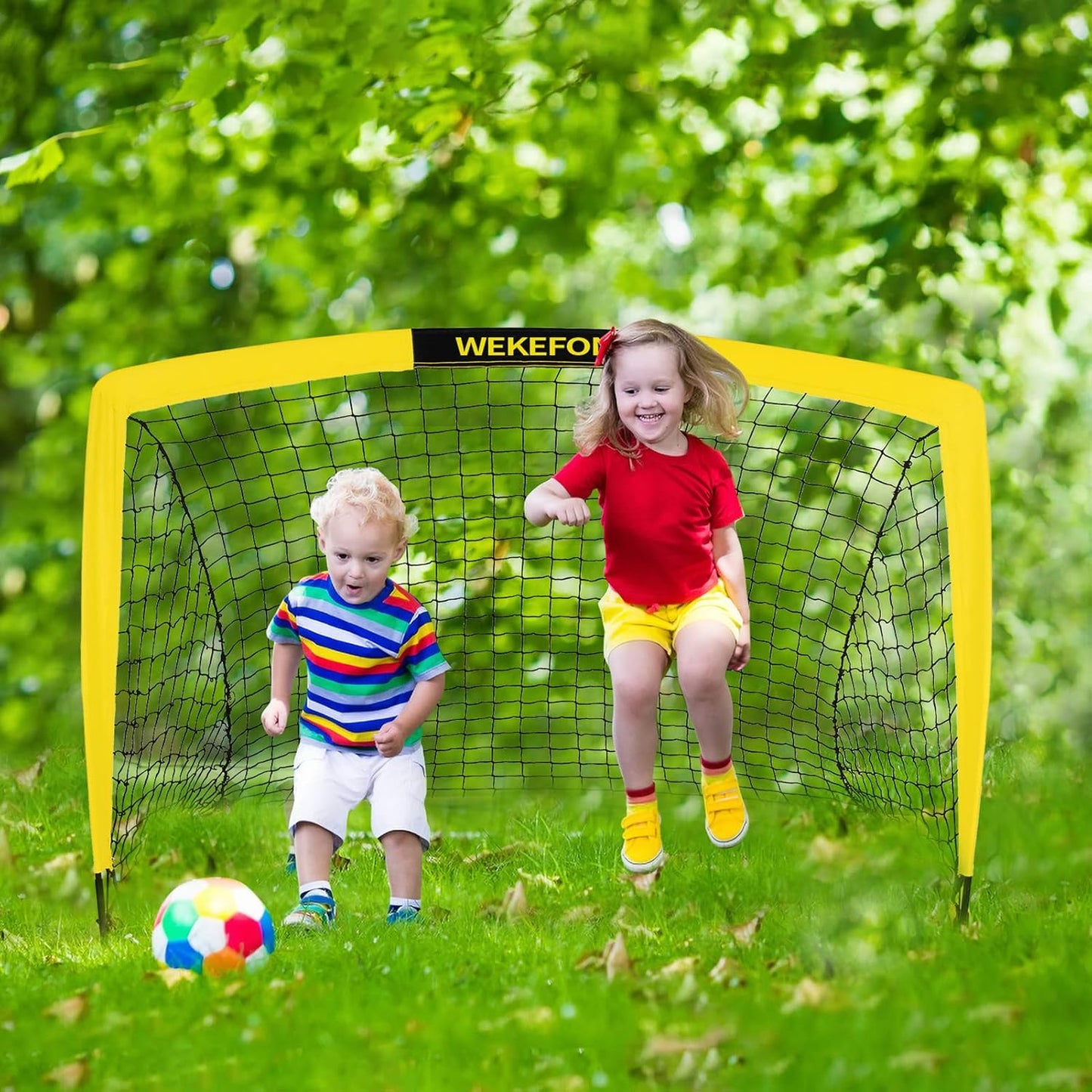 Skiennix Portable Soccer Goal - Arched Design with Carry Bag - 5x3.1ft for Kids & Adults