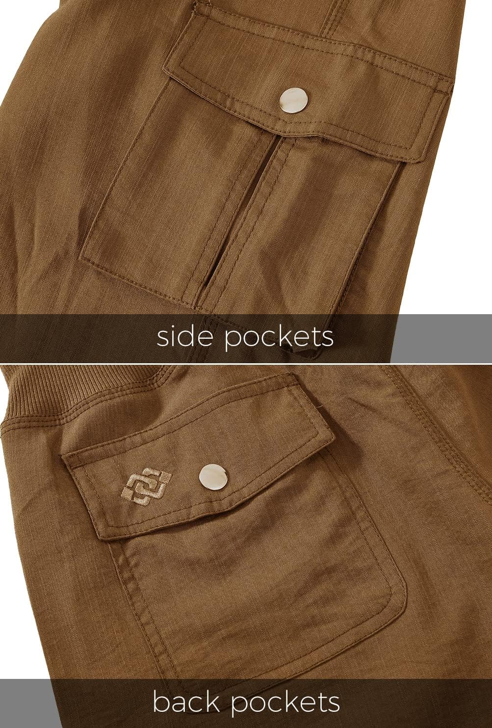 MoFiz Women's Capri Pants - Lightweight Casual Capris with Pockets | Loose Fit Cargo Design