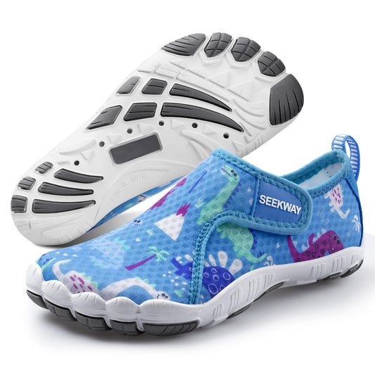 SEEKWAY Barefoot Water Shoes for Kids - Wide Toe Box and Quick-Dry Sand Shoes Toddler for Hiking Swim Beach Pool Kayak Sport Accessories, Camping Essentials Non-Slip for Boys Girls Sizes