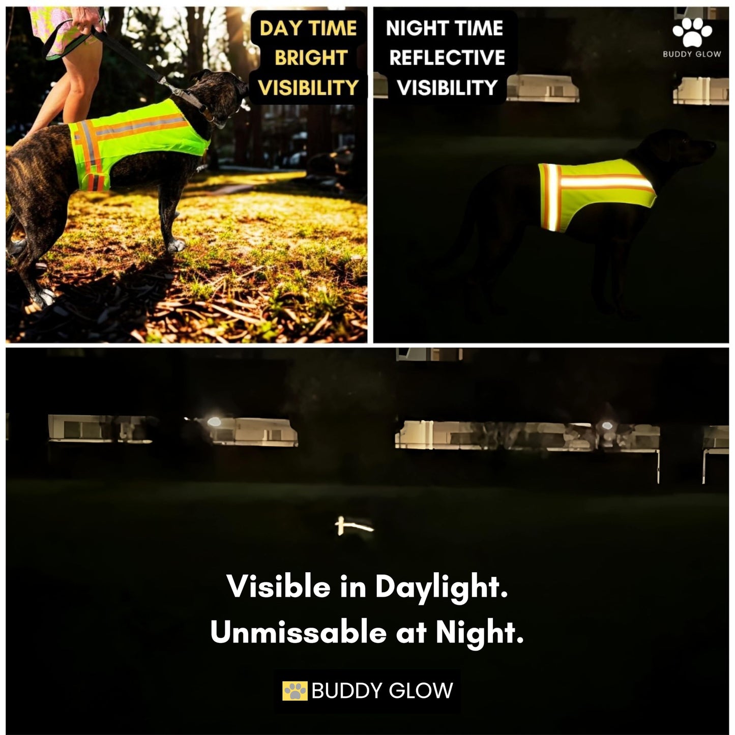 Reflective Dog Vest. High Visibility Yellow Safety Vest for Outdoors. Safeguard Your Dog with Easy to wear Adjustable and Breathable Reflective Gear for Toy or Tiny Breeds (X-Small)